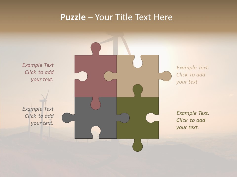 Sustainable Energy Cycle PowerPoint Template