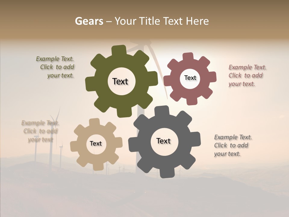 Sustainable Energy Cycle PowerPoint Template
