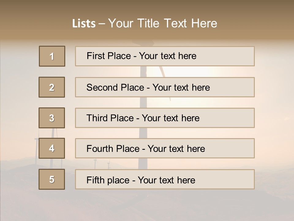 Sustainable Energy Cycle PowerPoint Template