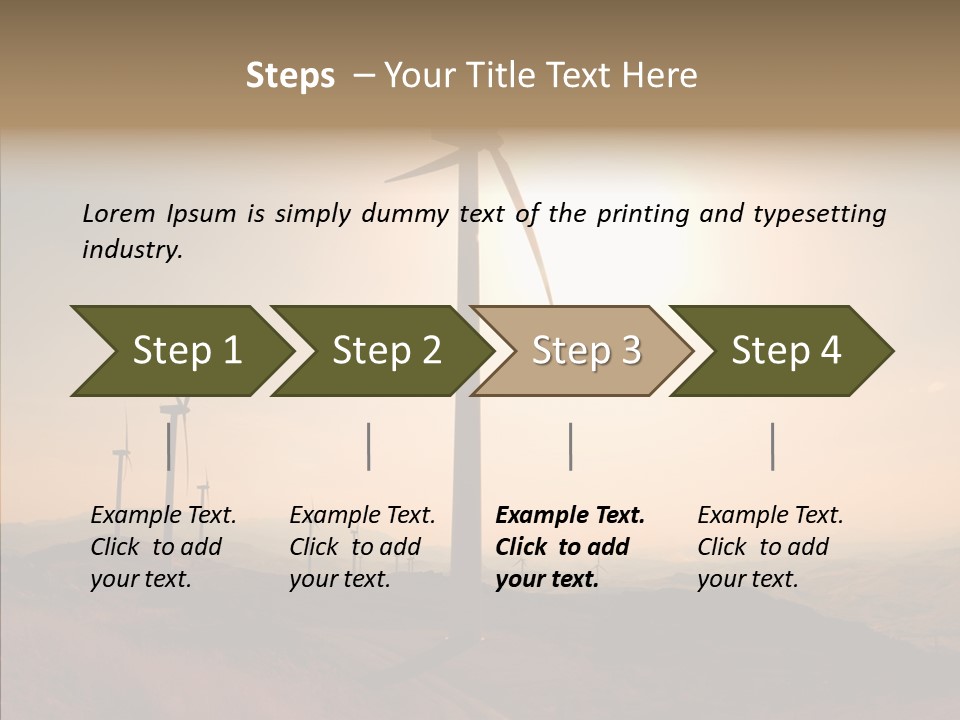Sustainable Energy Cycle PowerPoint Template