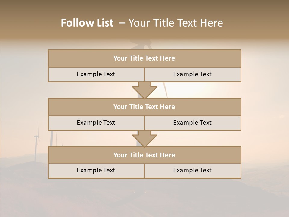 Sustainable Energy Cycle PowerPoint Template