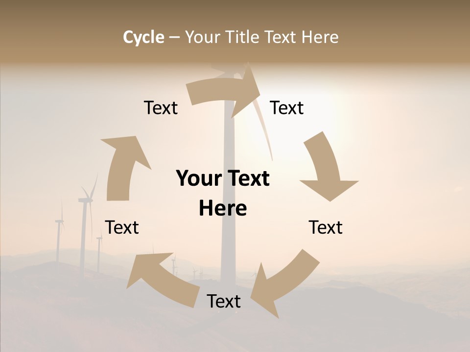 Sustainable Energy Cycle PowerPoint Template