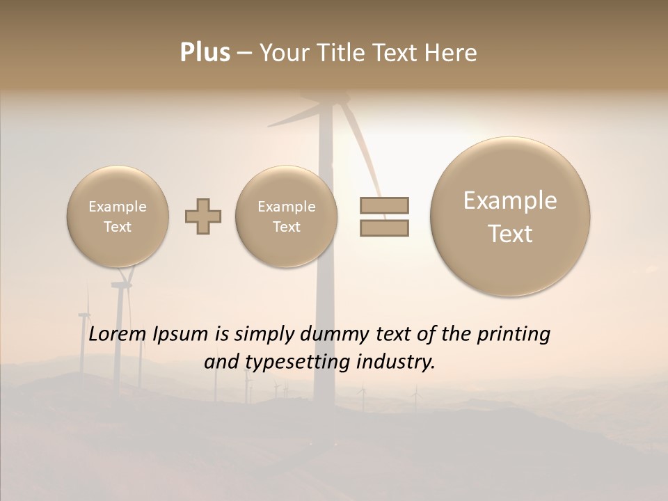 Sustainable Energy Cycle PowerPoint Template