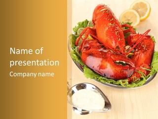 Diet Crab Single PowerPoint Template