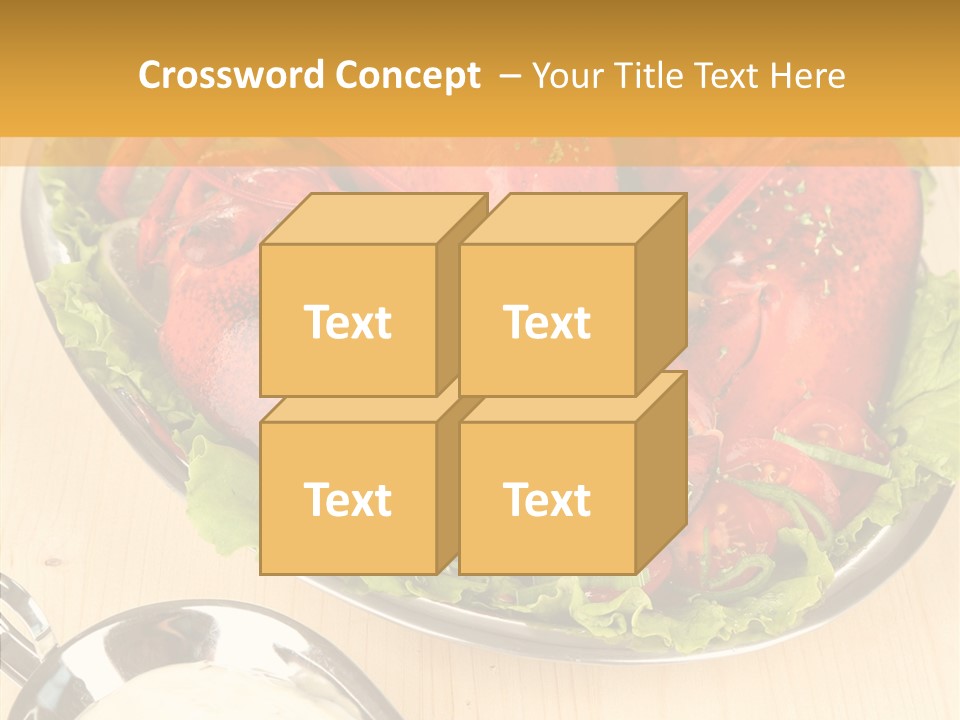 Diet Crab Single PowerPoint Template