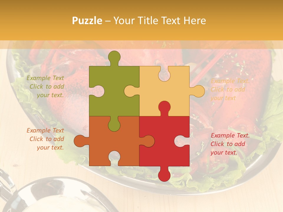 Diet Crab Single PowerPoint Template