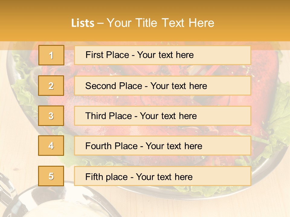 Diet Crab Single PowerPoint Template