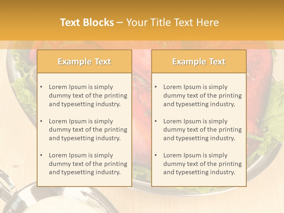 Diet Crab Single PowerPoint Template