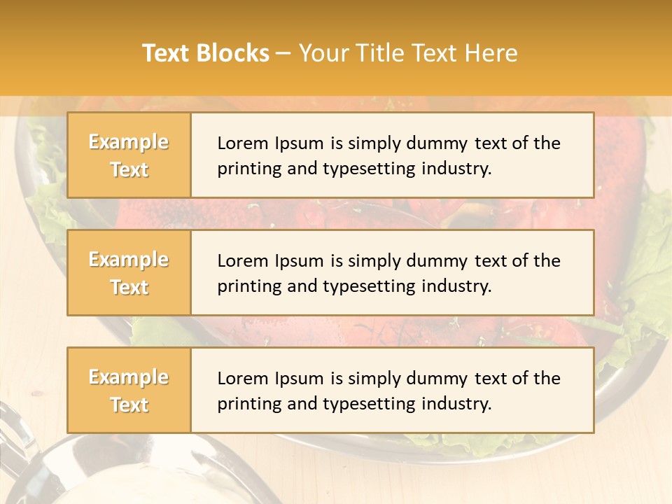 Diet Crab Single PowerPoint Template