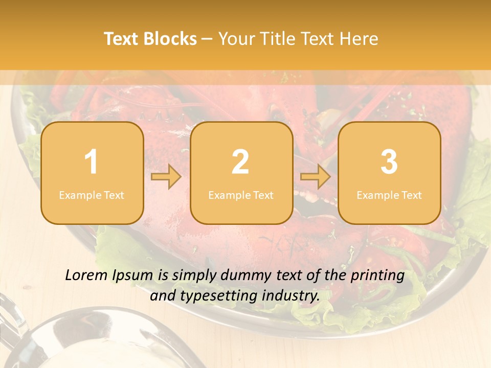 Diet Crab Single PowerPoint Template
