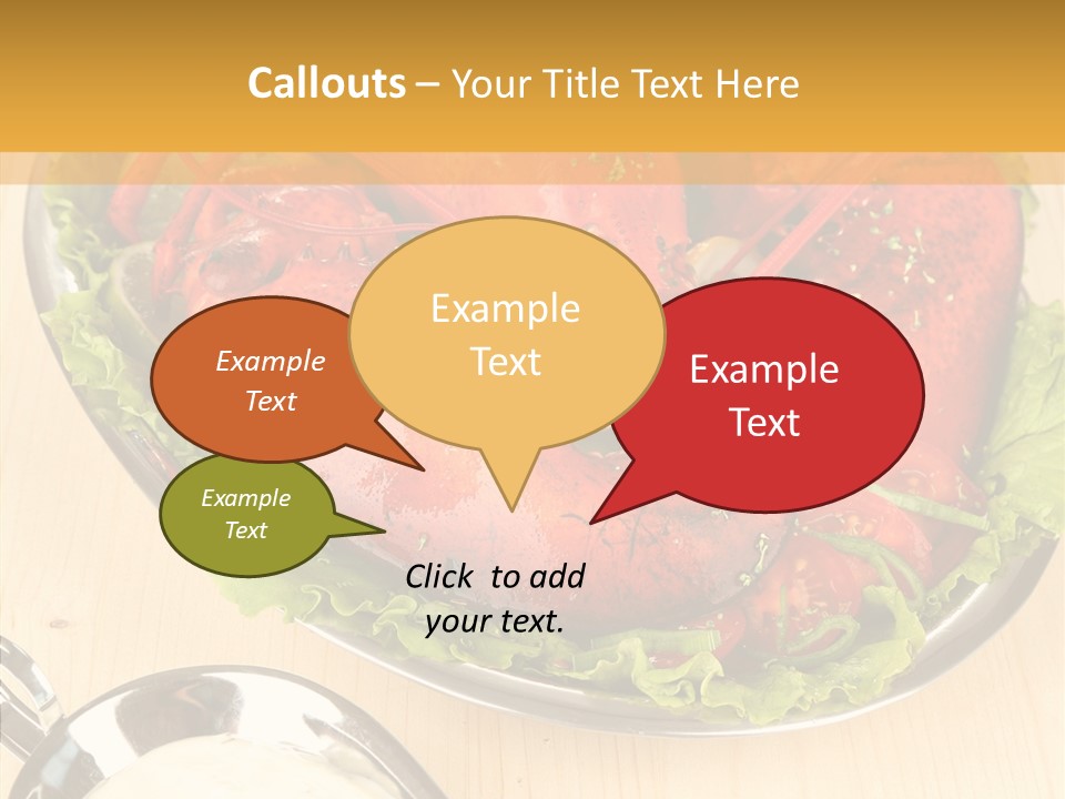 Diet Crab Single PowerPoint Template