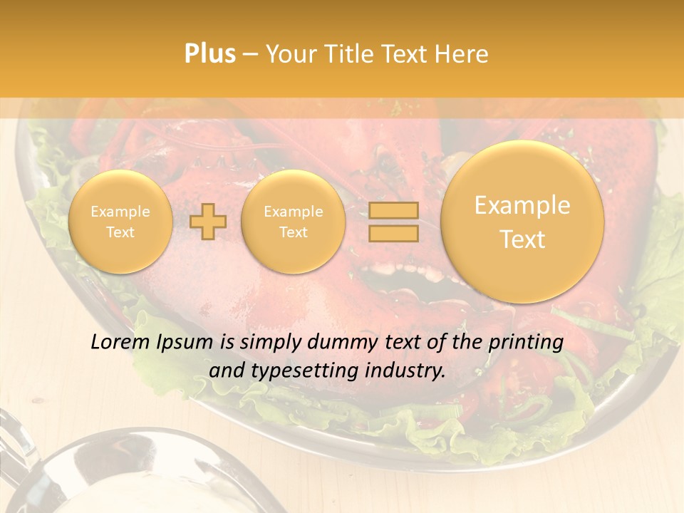 Diet Crab Single PowerPoint Template