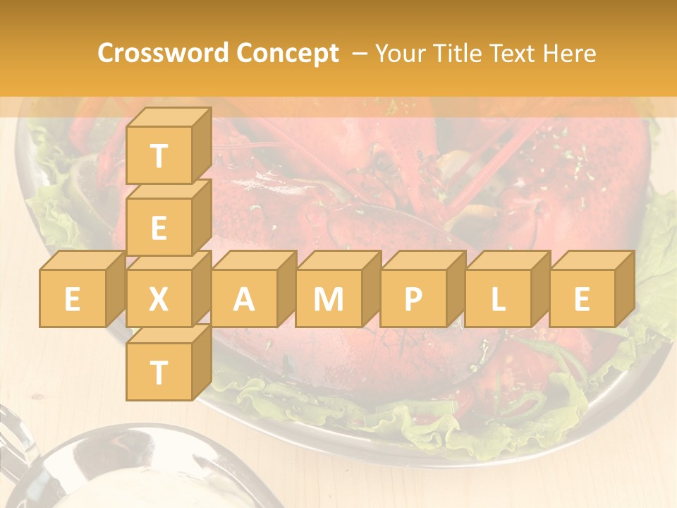 Diet Crab Single PowerPoint Template