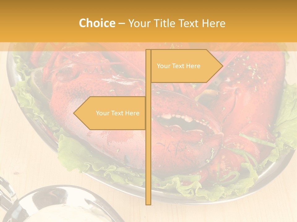 Diet Crab Single PowerPoint Template
