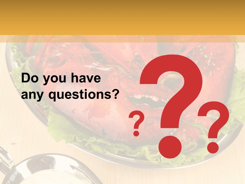 Diet Crab Single PowerPoint Template