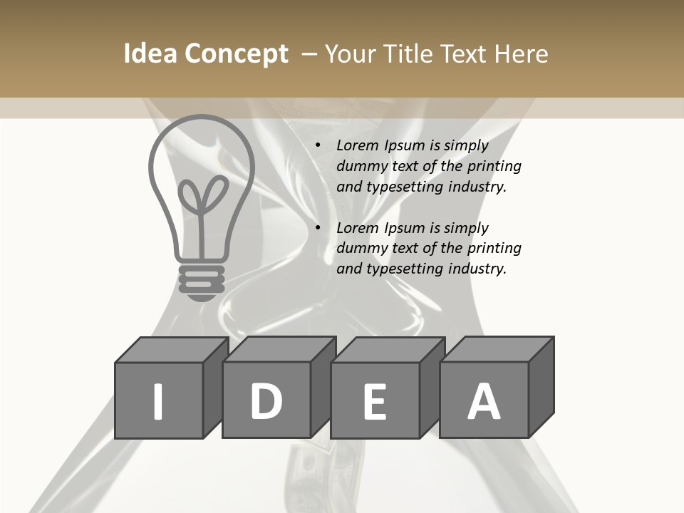 People Office Chair PowerPoint Template