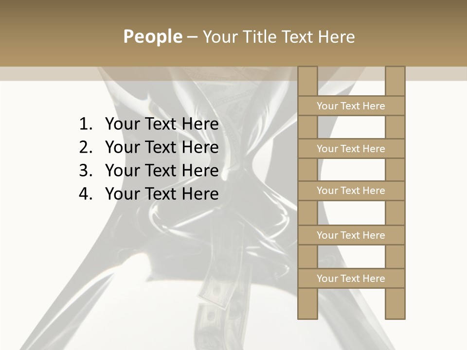People Office Chair PowerPoint Template