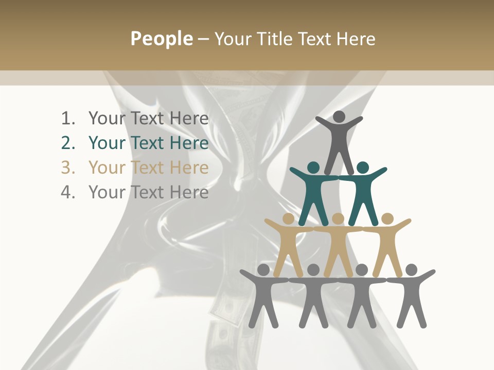 People Office Chair PowerPoint Template