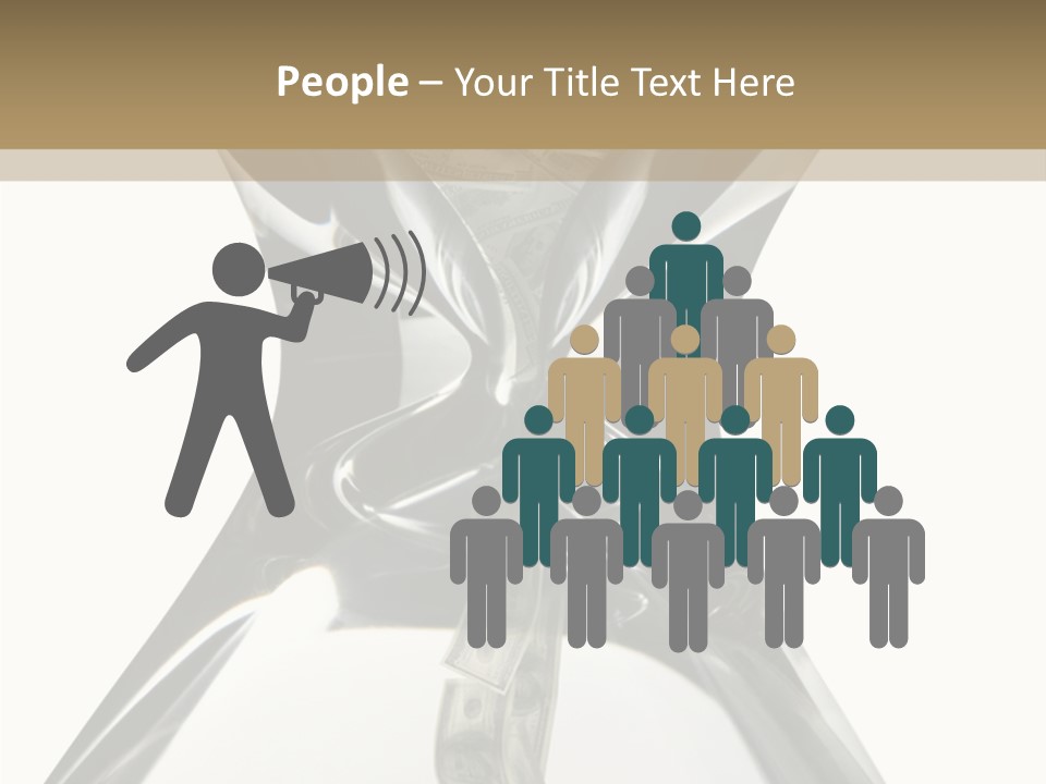 People Office Chair PowerPoint Template