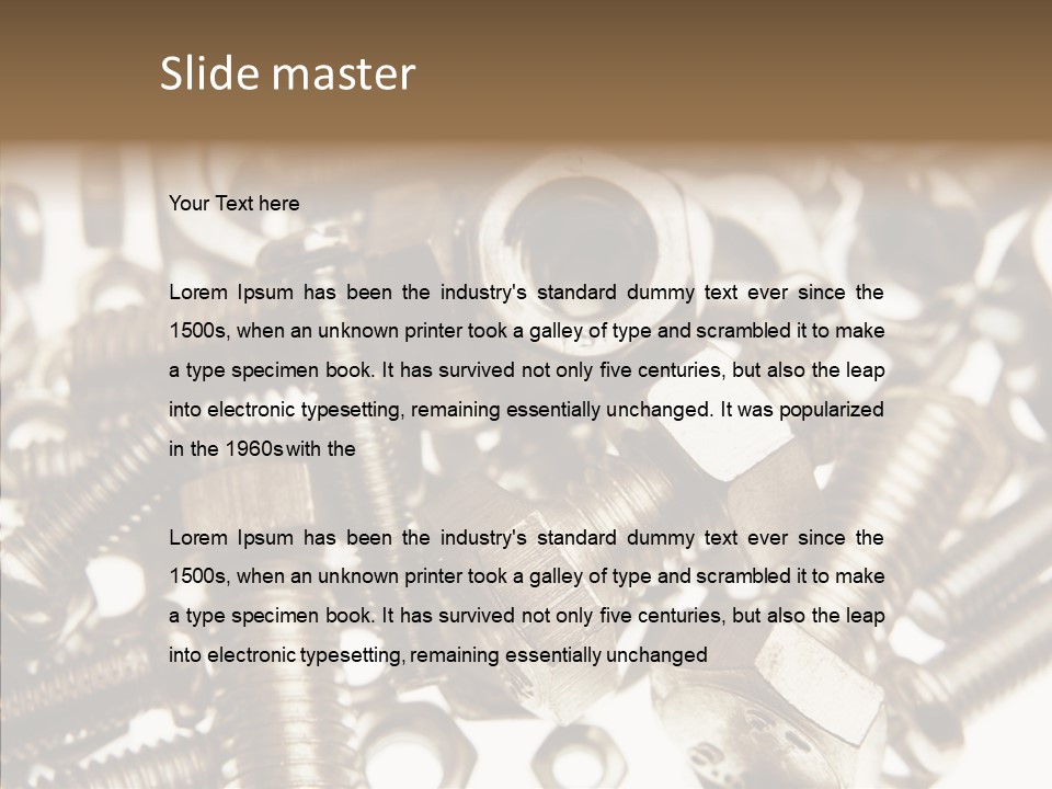 Tool Supplies Steel PowerPoint Template