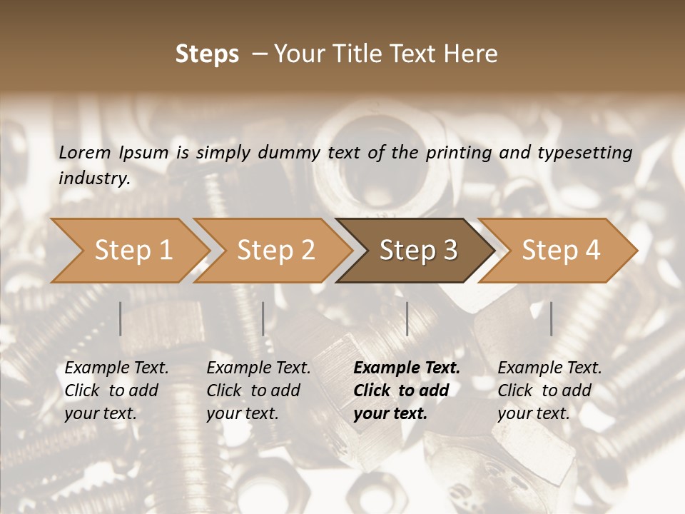 Tool Supplies Steel PowerPoint Template
