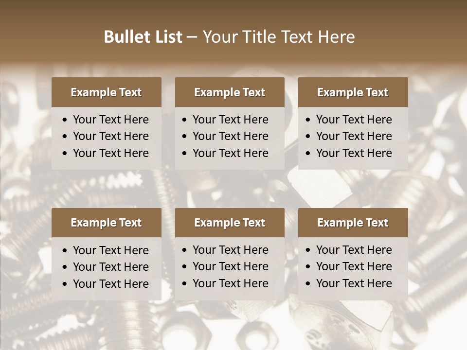 Tool Supplies Steel PowerPoint Template
