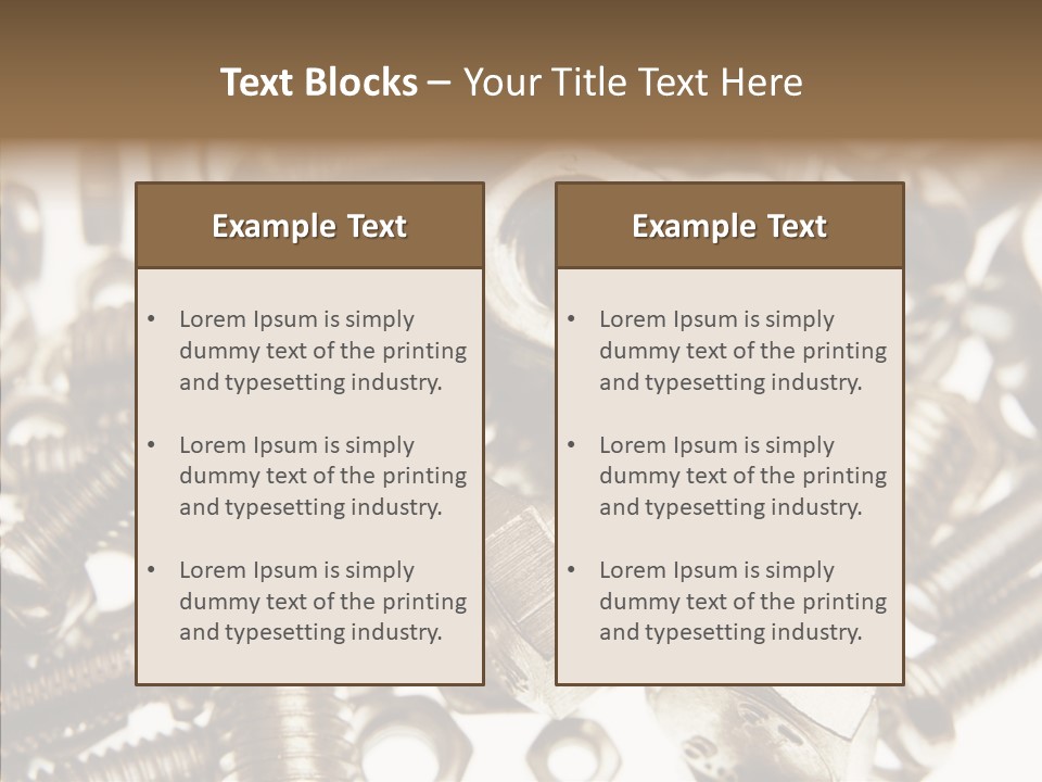 Tool Supplies Steel PowerPoint Template