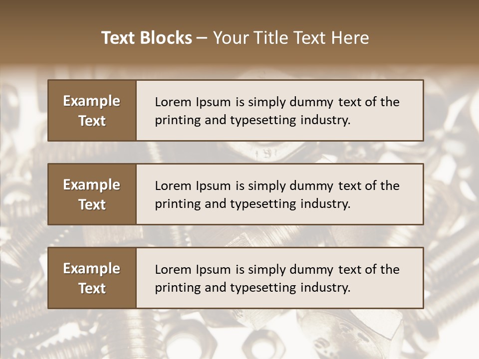 Tool Supplies Steel PowerPoint Template