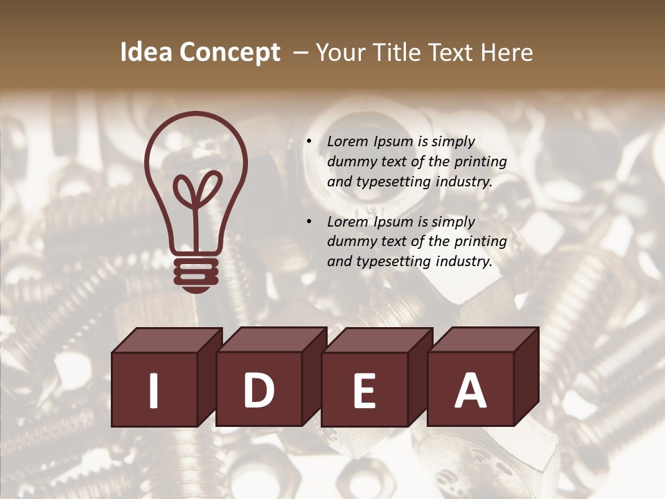 Tool Supplies Steel PowerPoint Template