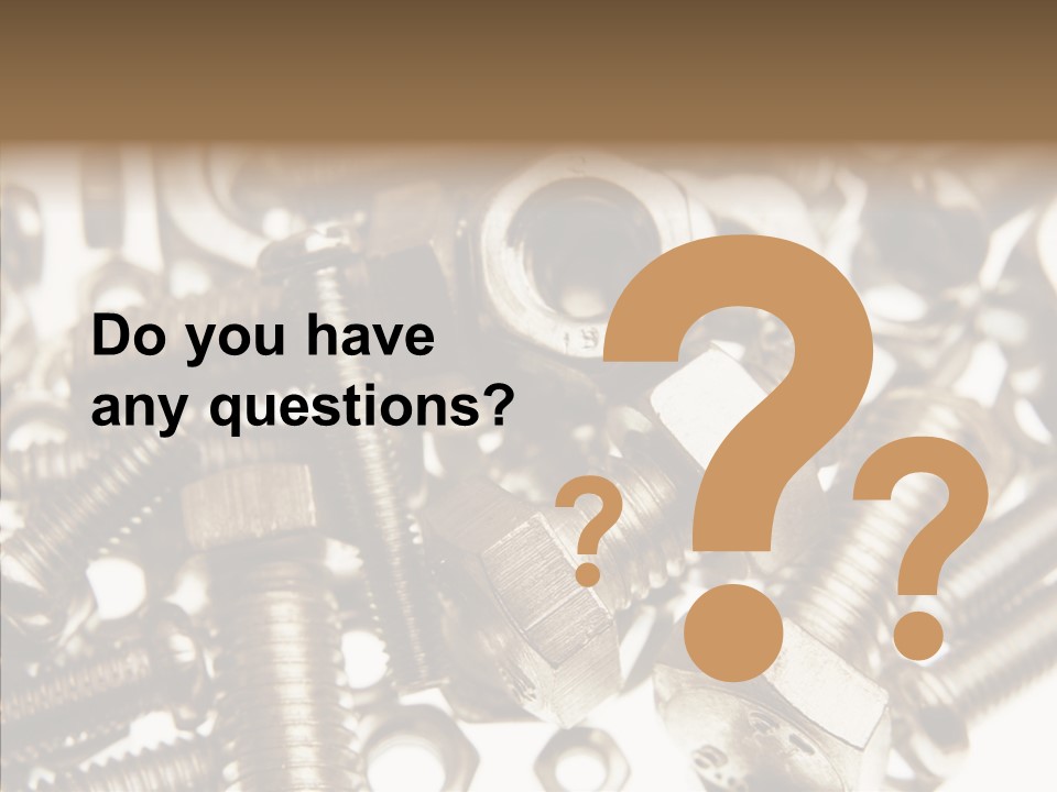 Tool Supplies Steel PowerPoint Template