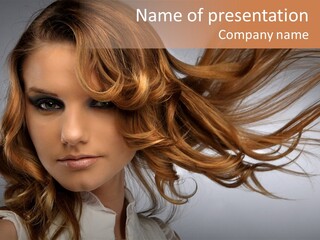 Female Lady Coquette PowerPoint Template