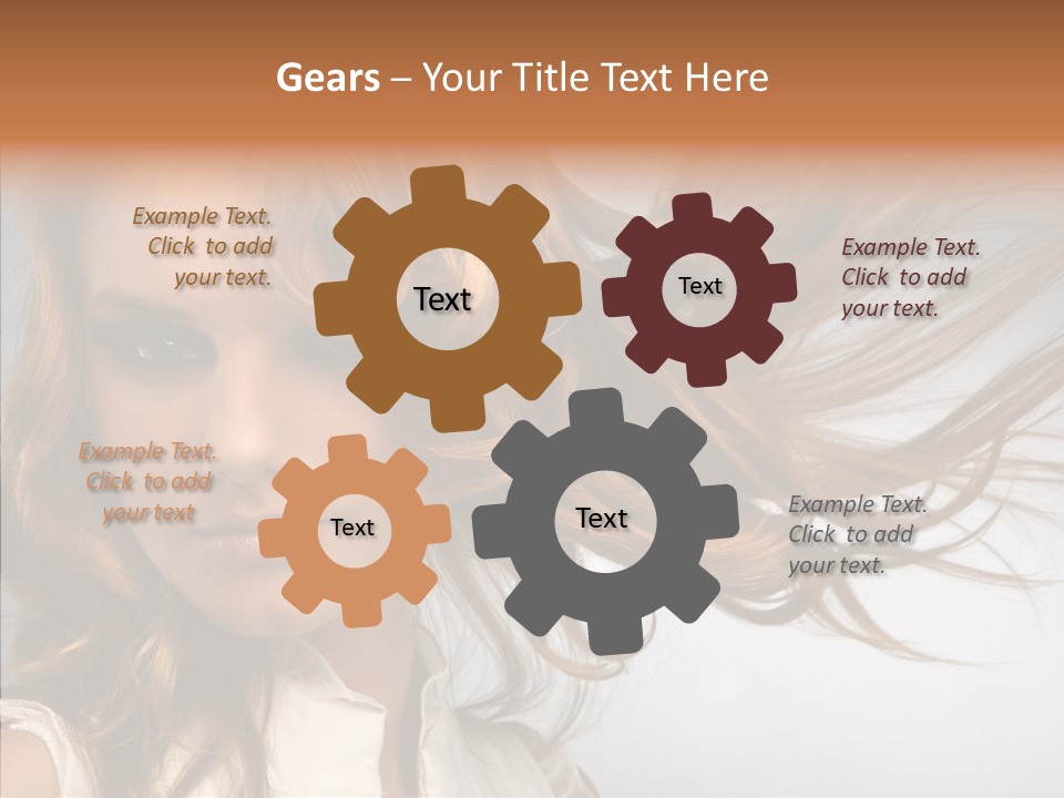 Female Lady Coquette PowerPoint Template
