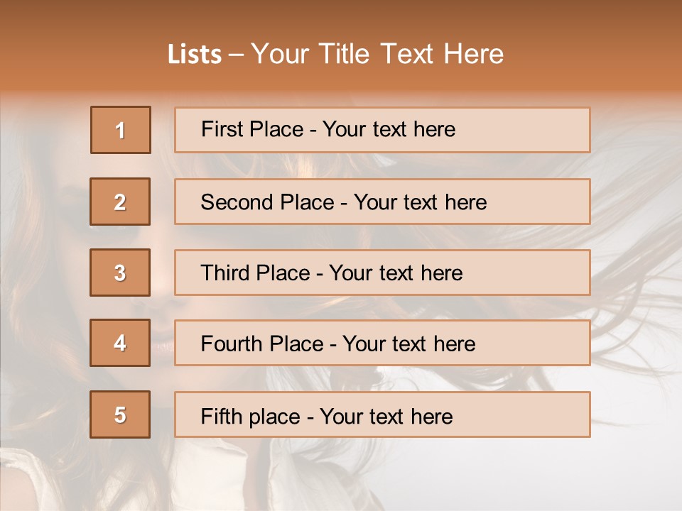 Female Lady Coquette PowerPoint Template