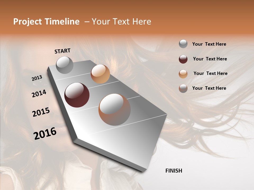 Female Lady Coquette PowerPoint Template