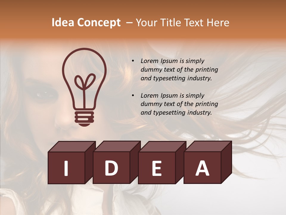 Female Lady Coquette PowerPoint Template