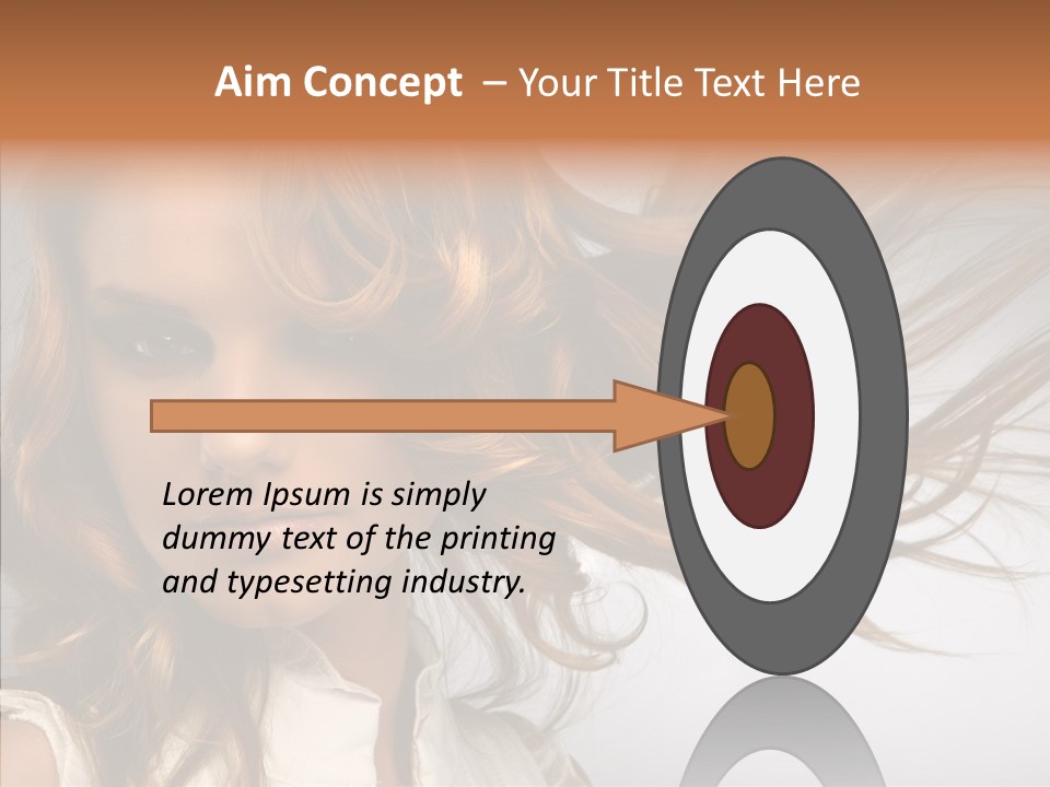 Female Lady Coquette PowerPoint Template
