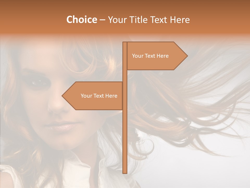 Female Lady Coquette PowerPoint Template