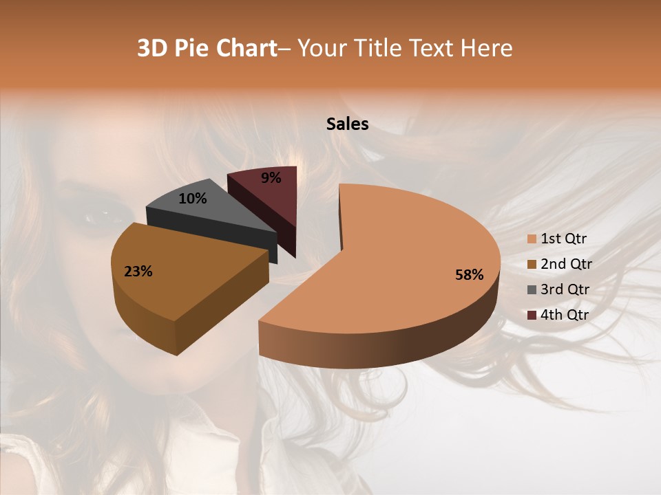 Female Lady Coquette PowerPoint Template