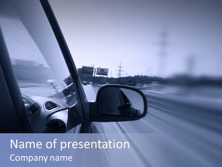 Speedy Rapid Rear PowerPoint Template