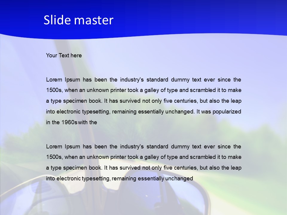 Zoom Blurred Accelerated PowerPoint Template