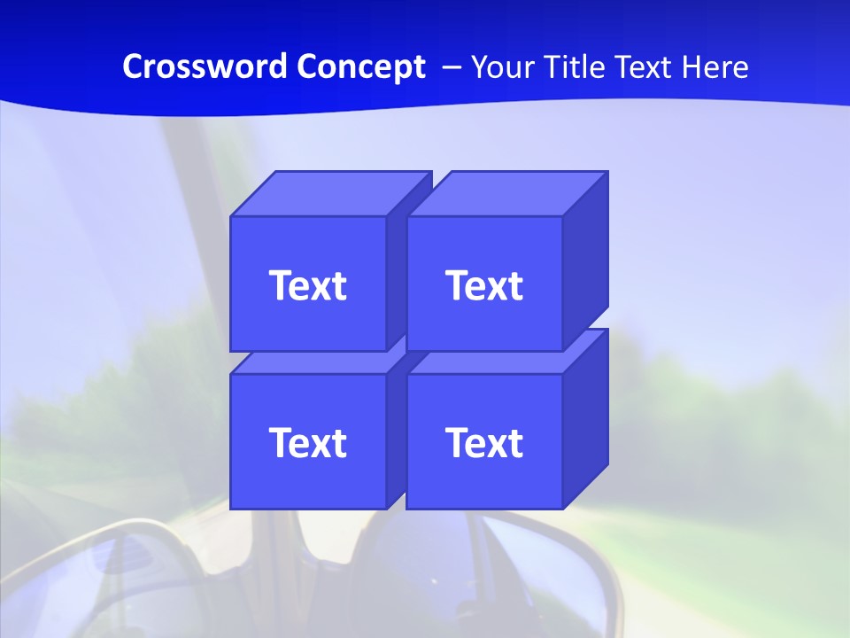 Zoom Blurred Accelerated PowerPoint Template