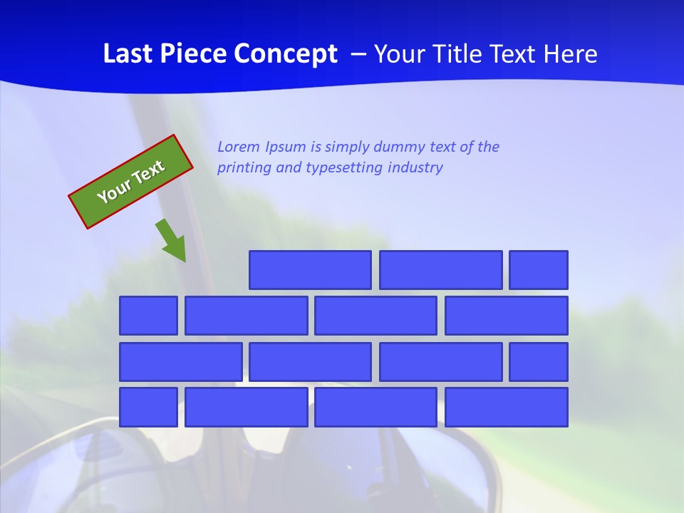 Zoom Blurred Accelerated PowerPoint Template