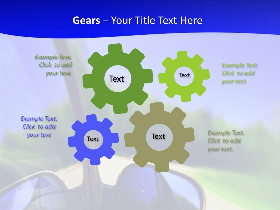 Zoom Blurred Accelerated PowerPoint Template