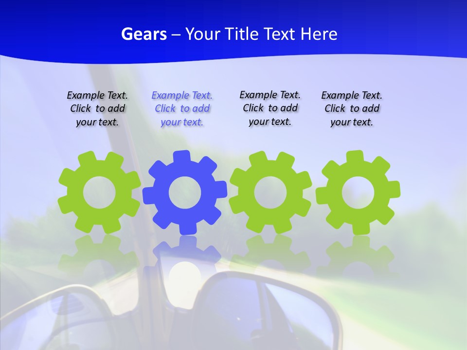 Zoom Blurred Accelerated PowerPoint Template