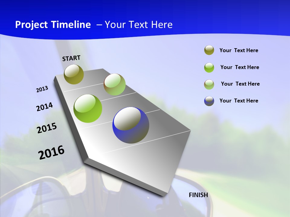 Zoom Blurred Accelerated PowerPoint Template