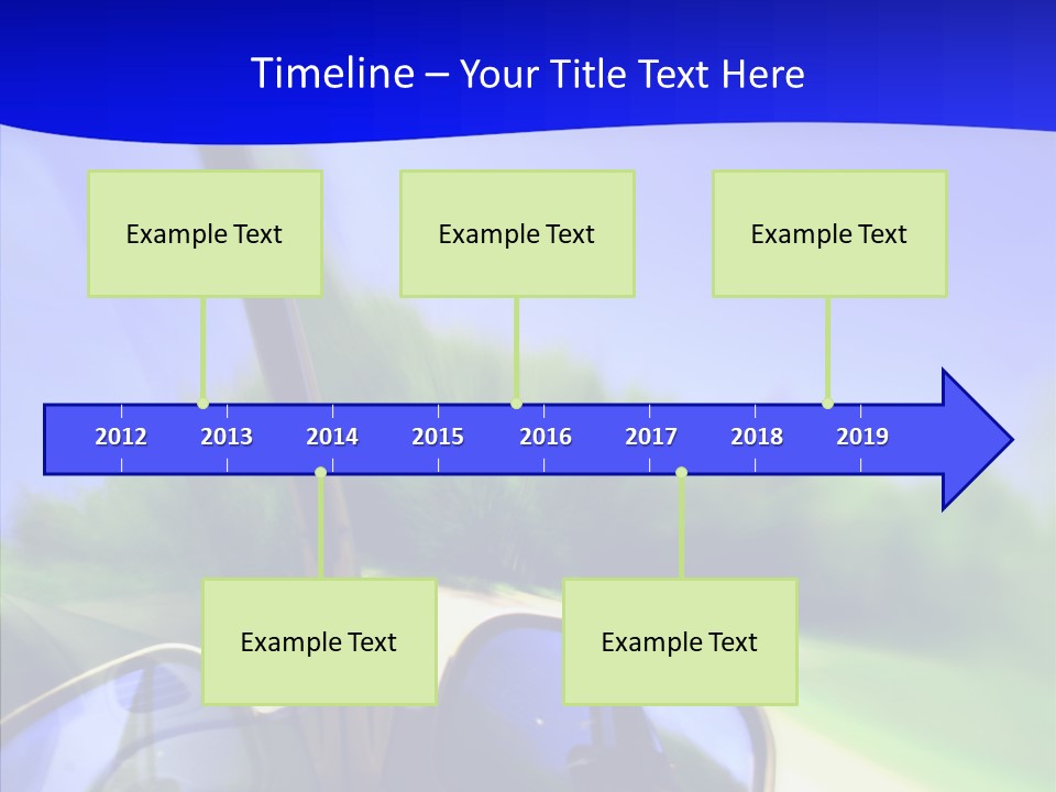 Zoom Blurred Accelerated PowerPoint Template