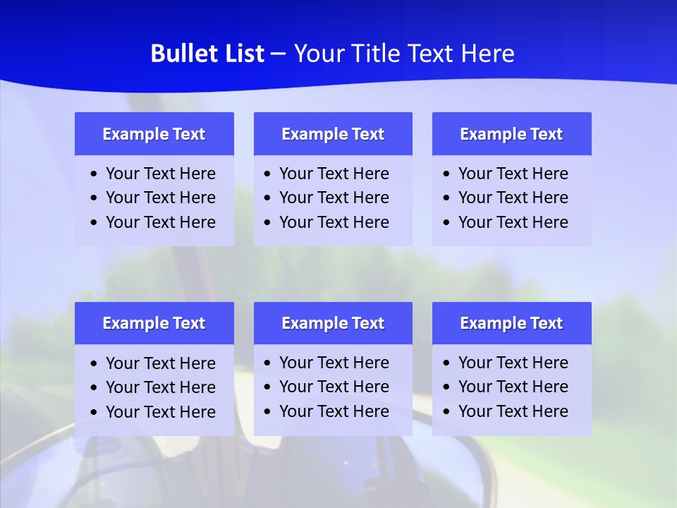 Zoom Blurred Accelerated PowerPoint Template