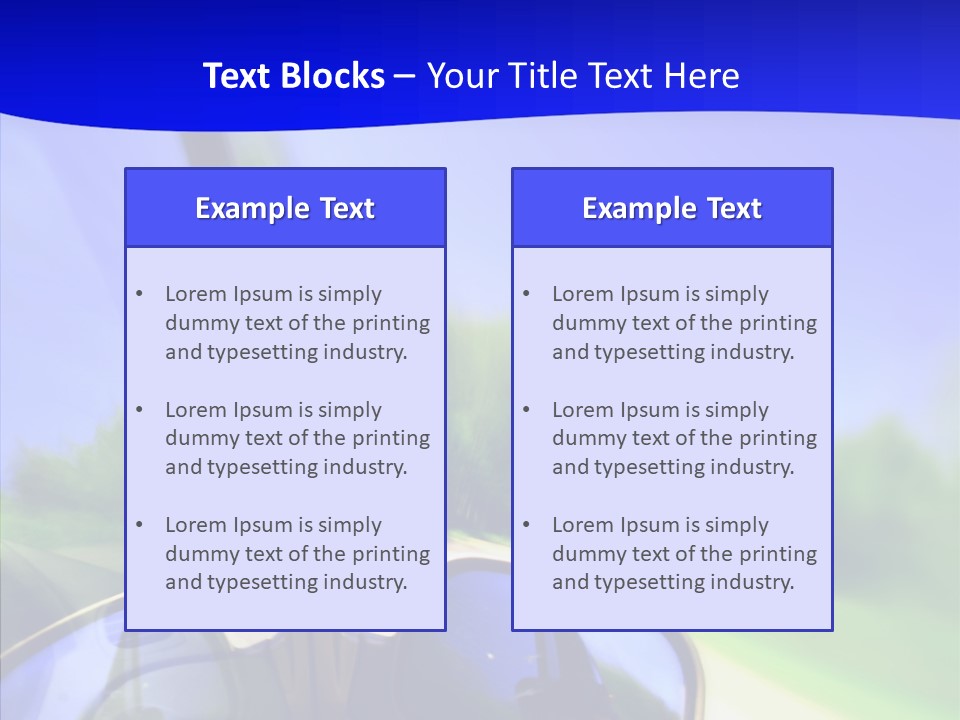Zoom Blurred Accelerated PowerPoint Template
