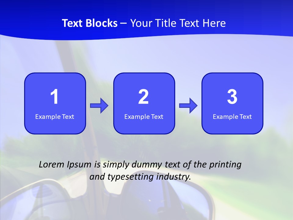 Zoom Blurred Accelerated PowerPoint Template