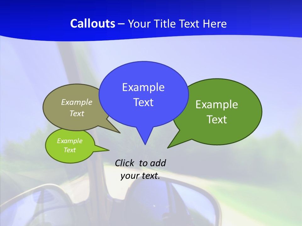 Zoom Blurred Accelerated PowerPoint Template